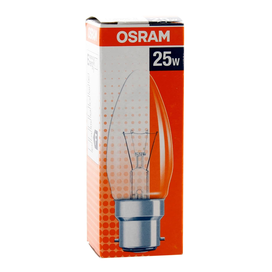OSRAM CANDLE LAMP B22 25W FROSTED